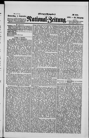Nationalzeitung vom 04.09.1879