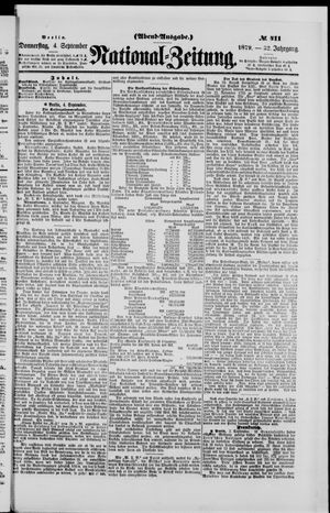 Nationalzeitung vom 04.09.1879