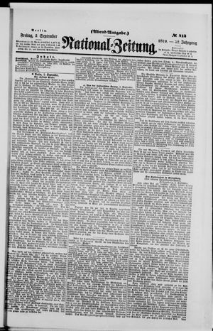 National-Zeitung vom 05.09.1879