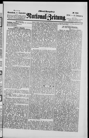 National-Zeitung on Sep 6, 1879