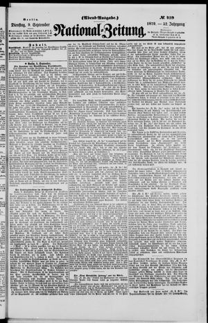 National-Zeitung vom 09.09.1879