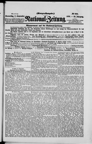 National-Zeitung vom 11.09.1879