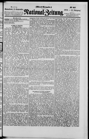National-Zeitung vom 13.09.1879