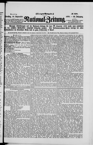 National-Zeitung vom 16.09.1879
