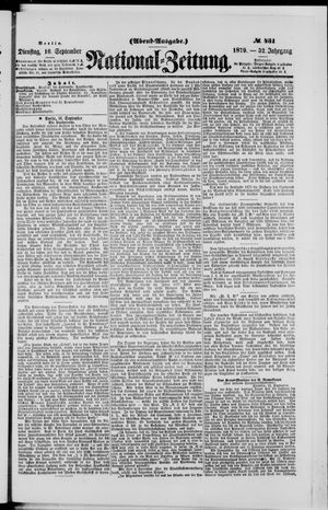 National-Zeitung vom 16.09.1879