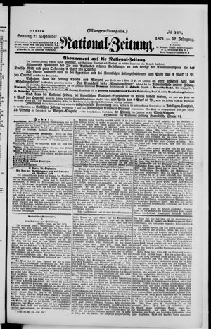 National-Zeitung vom 21.09.1879