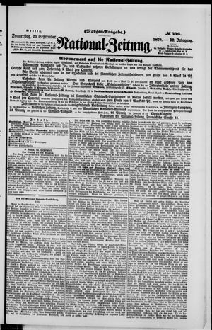 National-Zeitung vom 25.09.1879