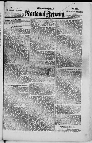 National-Zeitung on Oct 1, 1879