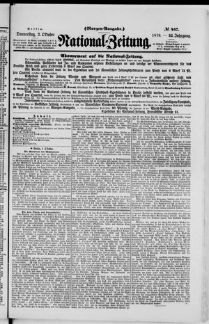 National-Zeitung vom 02.10.1879