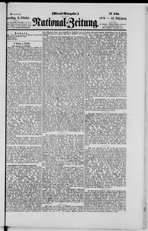 National-Zeitung vom 02.10.1879