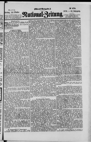National-Zeitung vom 10.10.1879
