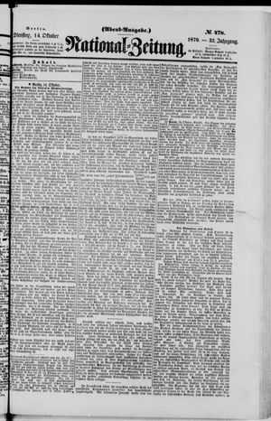 National-Zeitung vom 14.10.1879
