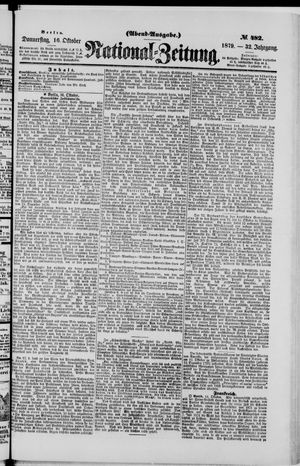 National-Zeitung vom 16.10.1879