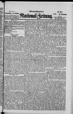 National-Zeitung vom 18.10.1879