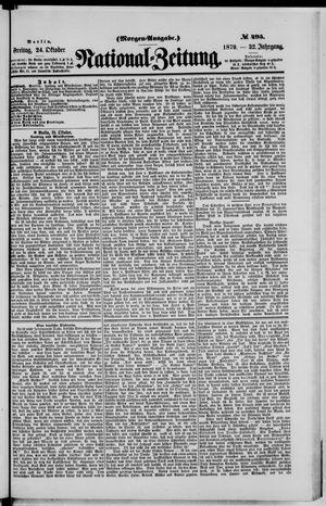 National-Zeitung on Oct 24, 1879
