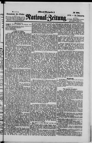 National-Zeitung vom 25.10.1879