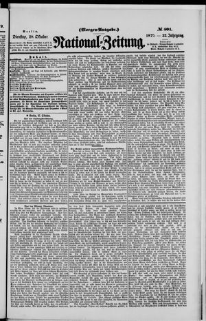 National-Zeitung vom 28.10.1879