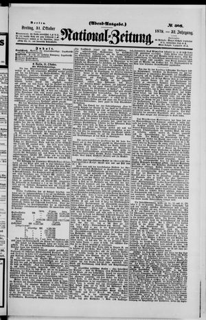 National-Zeitung vom 31.10.1879