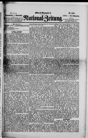 National-Zeitung vom 01.11.1879