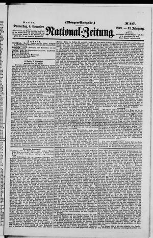 National-Zeitung vom 06.11.1879