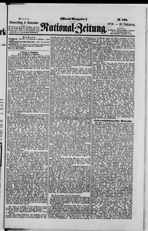 National-Zeitung vom 06.11.1879