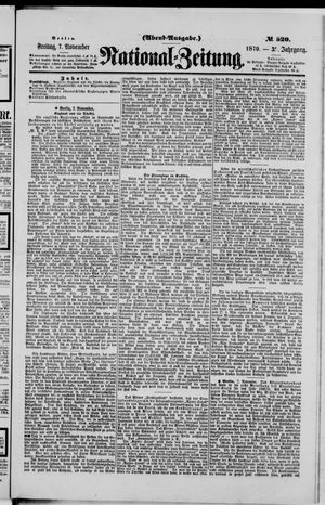 National-Zeitung vom 07.11.1879
