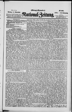 National-Zeitung vom 14.11.1879