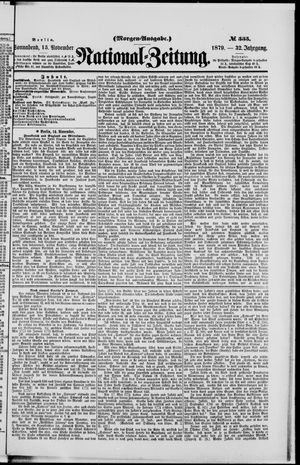 National-Zeitung vom 15.11.1879