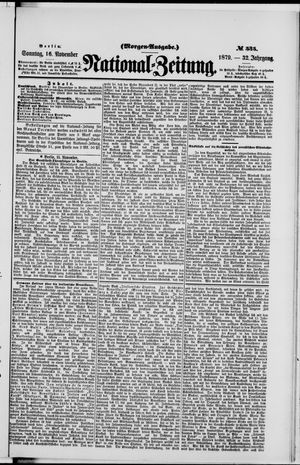 Nationalzeitung vom 16.11.1879