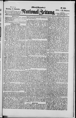 National-Zeitung vom 18.11.1879