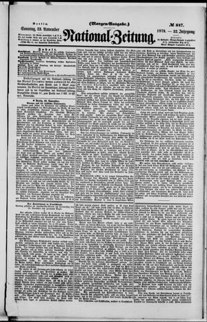 National-Zeitung vom 23.11.1879