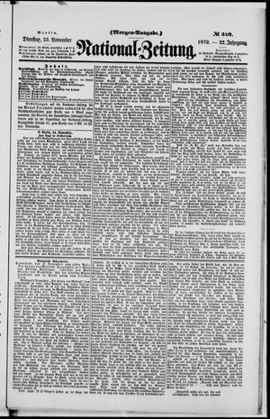 National-Zeitung vom 25.11.1879