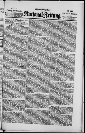 National-Zeitung vom 25.11.1879