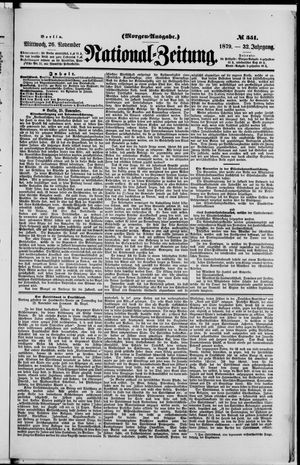 National-Zeitung on Nov 26, 1879