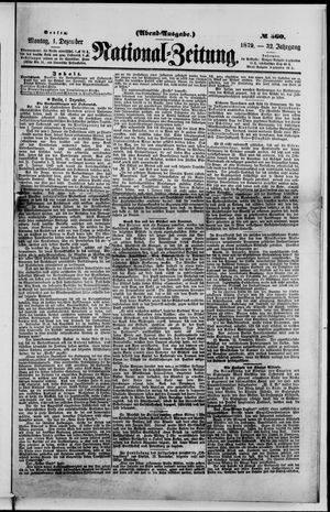 Nationalzeitung vom 01.12.1879