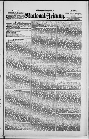 National-Zeitung vom 03.12.1879