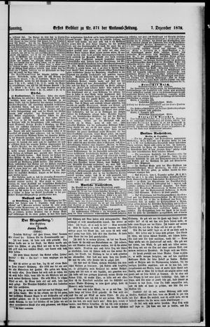National-Zeitung vom 07.12.1879