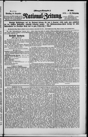 National-Zeitung vom 16.12.1879