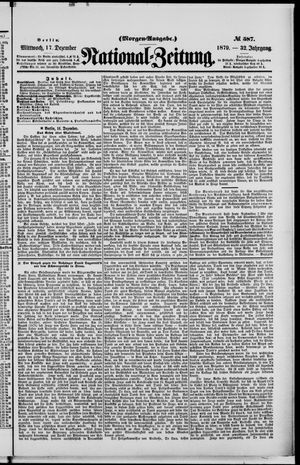 Nationalzeitung vom 17.12.1879