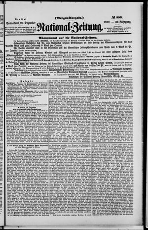 National-Zeitung vom 20.12.1879