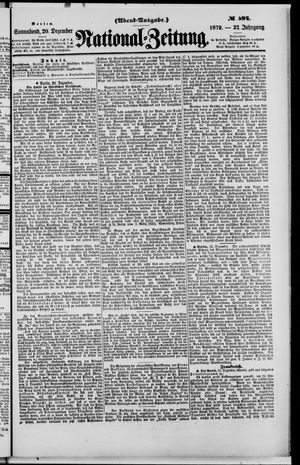 National-Zeitung vom 20.12.1879