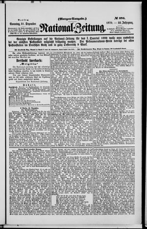 National-Zeitung vom 21.12.1879