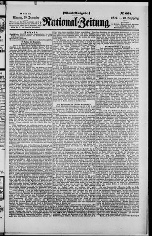 National-Zeitung vom 29.12.1879