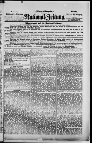 National-Zeitung vom 31.12.1879