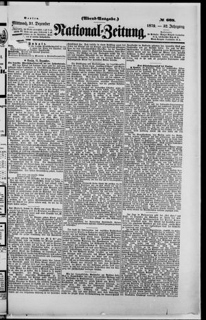 National-Zeitung vom 31.12.1879