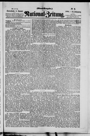 Nationalzeitung vom 03.01.1880