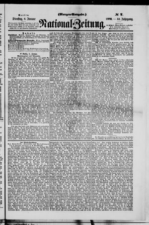 Nationalzeitung vom 06.01.1880