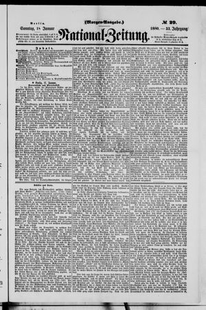 Nationalzeitung vom 18.01.1880