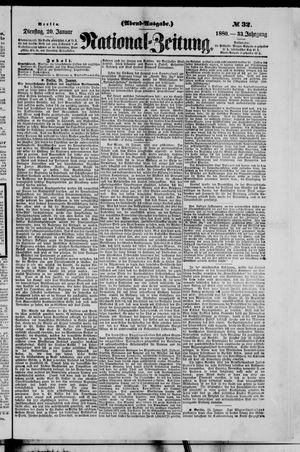 Nationalzeitung on Jan 20, 1880