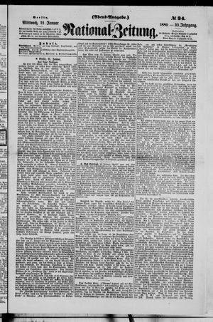 Nationalzeitung vom 21.01.1880